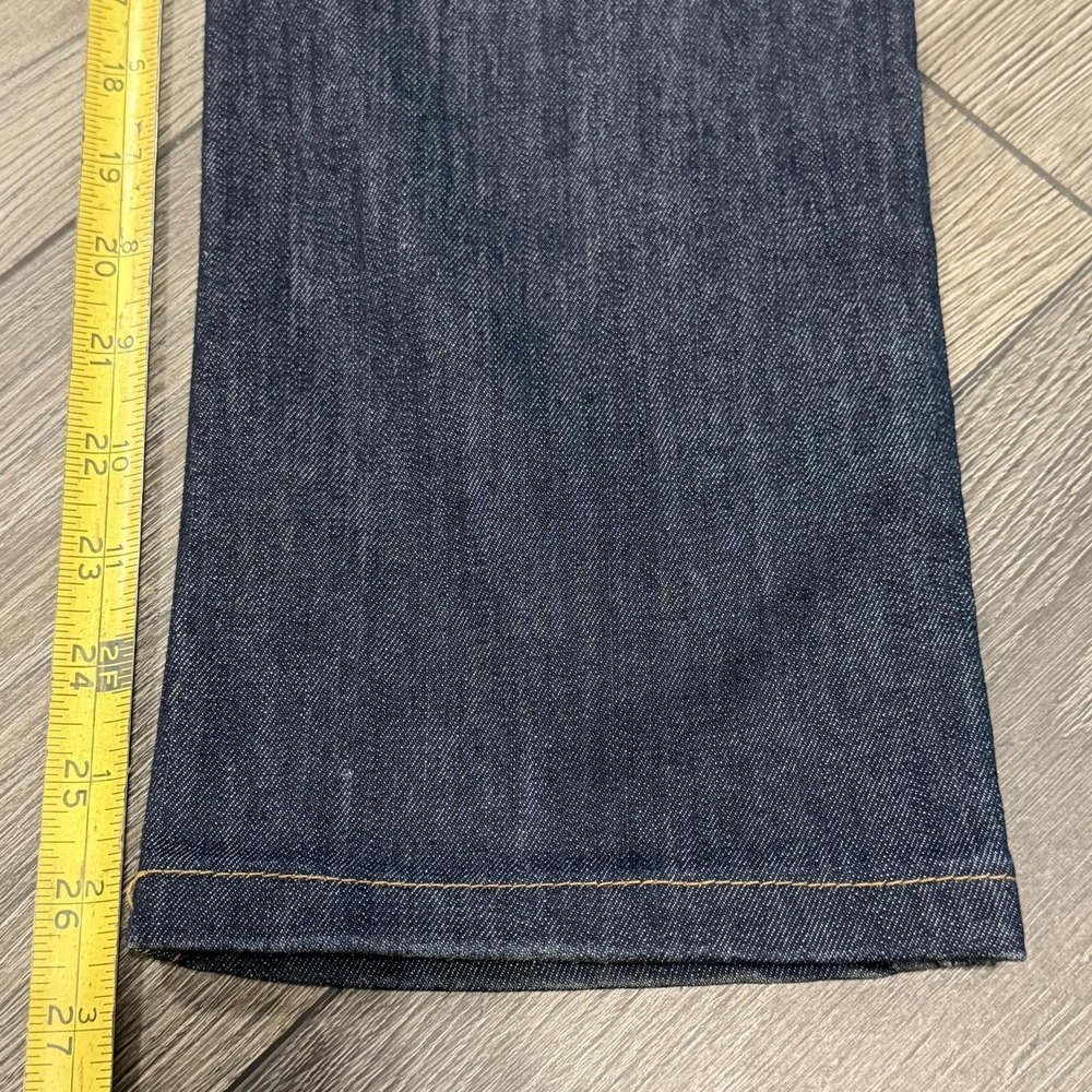 Hudson Carly Straight Leg Jeans Dark‎ Wash Blue 27 Flap Pocket Designer Denim - Picture 12 of 14